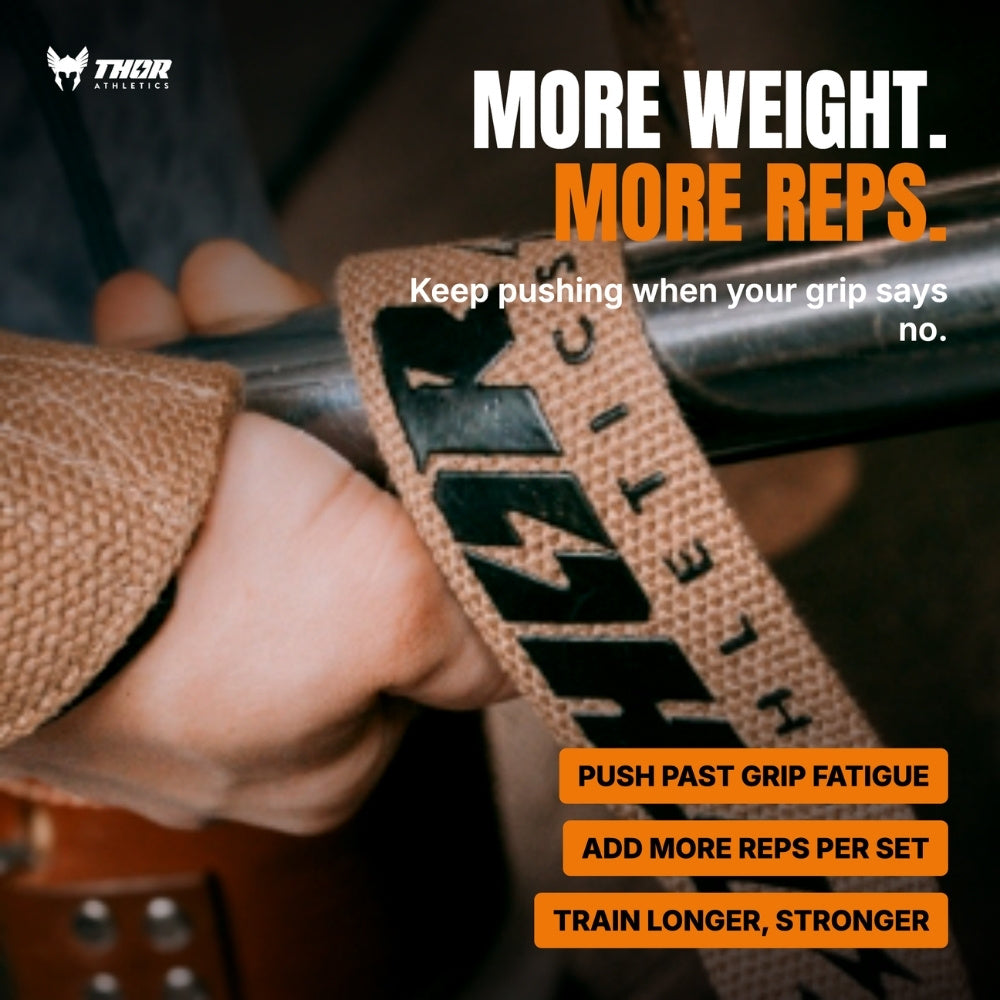 Beste Lifting Straps met Extra Grip | Camel